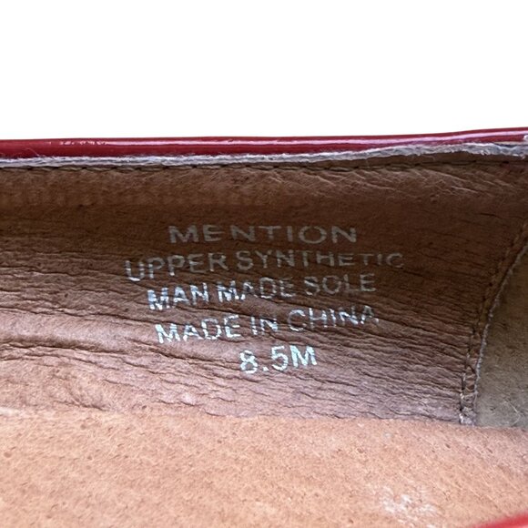 Jeffrey Campbell Mention Red Patent Flats, size 8.5M - Picture 9 of 10
